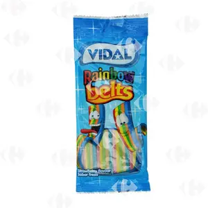 Gommes Acidulées Crayons Arc En Ciel Saveur Fraise 100G - Vidal