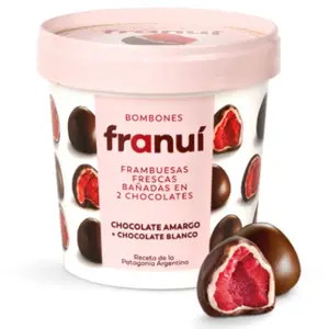 Framboise Enrobée de Chocolat Noir Franui 150g