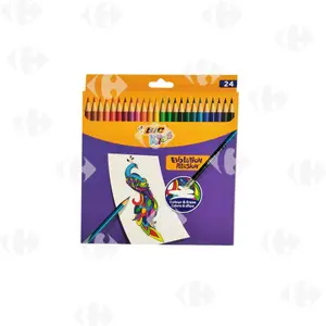 Crayon de Couleur Illusion Assortis Bic 24 unités