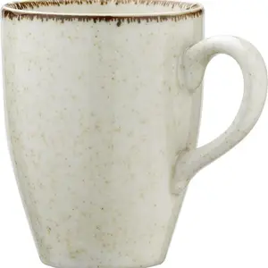 Mug en Porcelaine Pearl Crème 24 cl