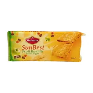 Biscuits fruits raisins et pommes SunBest 218g - HELLEMA