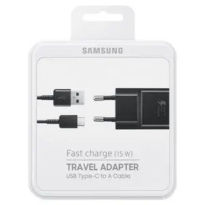 Chargeur Samsung Noir Type-C EP-TA20EBSC 15W