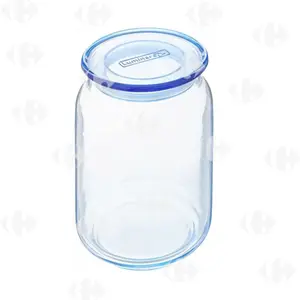 Bocal en Verre avec Couvercle Hermétique Bleu Luminarc 1L