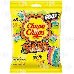 Bonbons gelifiés Mini Bites Sour 85g - CHUPA CHUPS