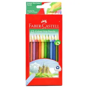 Crayons de Couleur Grip Long 12 unités