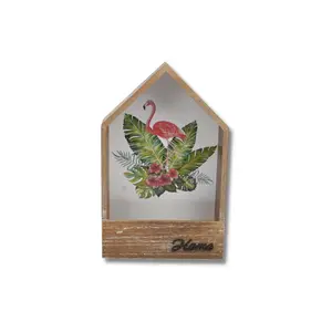 BOITE ACCESSOIRE+ LETTRE MAISONETTE FLAMANT ROSE 20X7X32 CM ref