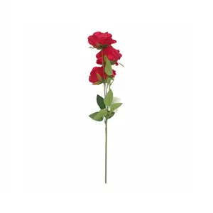 ROSE ARTIFICIELLE 3 BRANCHES65CM