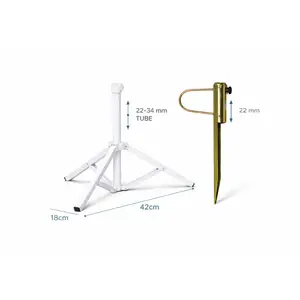 METAL PORTE et SUPPORT PARAPLUIE 42cm*18CM 22-34mm