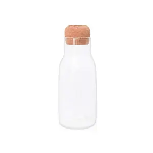 CARAF EN VERRE AVEC COUVERCLE EN BAMBOU 600ML
