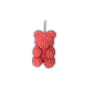 OURS DE ROSE BOUGIE PARFUMEE 7.5x5.5x9cm ref 0330010
