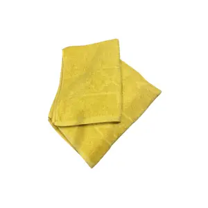 DRAP DE BAIN SIMPLE AVEC MOTIF ARABESK100x50 CM MOUTARD 100% COT ref