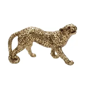 Statue Golden Leopard, 32,7 x 13,3 x 19 cm