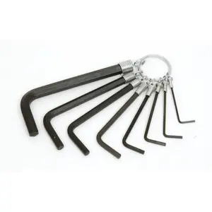 Jeu De 10 Cles Males 6 Pans Courtes Sur Anneaux 102302