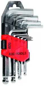 Jeu De 9 Cles Chrome