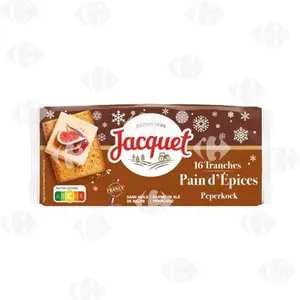 Pain d'épices pour foie gras x16 tranches 350g - JACQUET