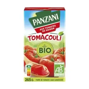 Purée de tomates bio sans concentré tamacouli 265g - PANZANI