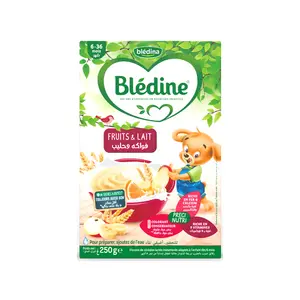 Flocons De Céréales Lactés Instantanés Fruits Et Lait 250 G - Bledine