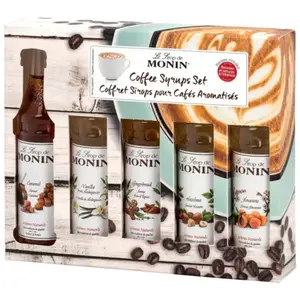 Monin Coffret Sirops pour cafés aromatisés 5x5cl