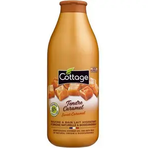 Douche et bain lait hydratant tendre caramel 750ml - COTTAGE