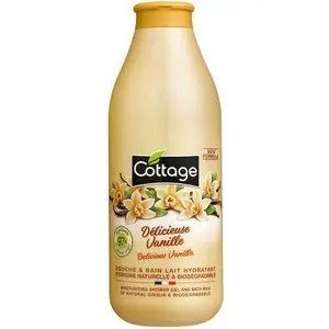 Douche et bain lait hydratant délicieuse vanille 750ml - COTTAGE