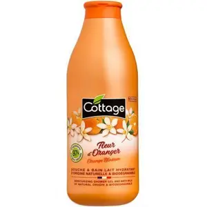 Douche et bain lait hydratant fleur d'oranger 750ml - COTTAGE