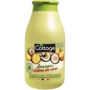 Douche lait hydratante ananas et crème de coco 250ml - COTTAGE