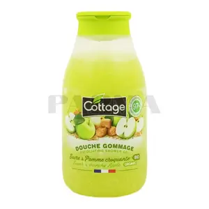 Douche gommage sucre et pomme croquante 270ml - COTTAGE