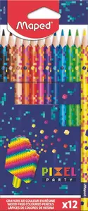 Crayons de Couleur Maped Pixel Party 12 Pièces