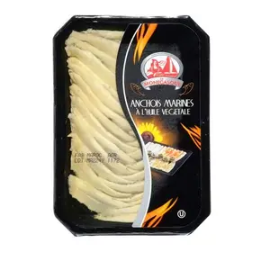 Anchois marinés à l'huile de tournesol 200g - LA MONEGASQUE