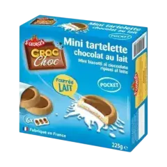 Mini tartelettes pocket fourrés lait 225g - SAINT GEORGES