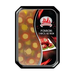 Mini poivrons farcis au thon & anchois 200g - LA MONEGASQUE