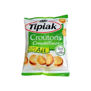 Croûtons croustillants au bon goût d'ail sans huile de palme 90g - TIPIAK