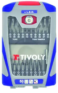Jeu De Embout Diferente Emprinte 53Pieces Tivoly Ref 11501570040