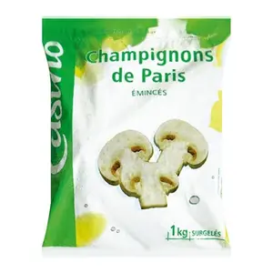 Champignons de Paris émincés 1Kg - CASINO