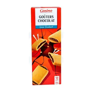 Goûters chocolat cœur fondant x12 225g - CASINO