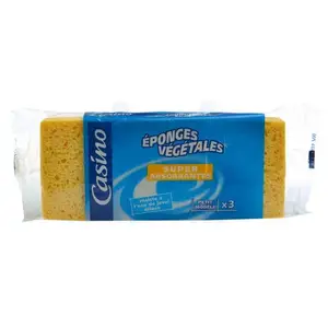 Eponges végétales petit modèle super absorbantes x3 - CASINO