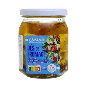 Dés fromages huile bocal 300g - CASINO