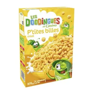 Céréales boule de maïs au miel p tites billes 375g - LES DOODINGUES DE CASINO