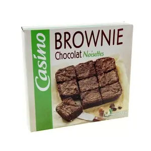 Brownies à partager chocolat noisettes 285g - CASINO