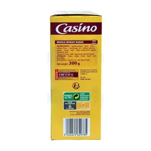 Biscottes au blé complet x36 300g - CASINO