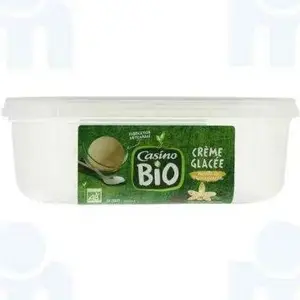 Crème glacée vanille de Madagascar bio 470g - CASINO BIO