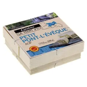 Fromage Petit pont-l'évêque AOP 220g - CASINO ÇA VIENT D'ICI
