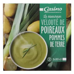 Velouté de poireaux aux pommes de terre 2x30cl - CASINO