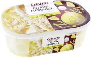 Casino bac de crème glacée citron meringué 484g