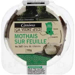 Fromage Mothais Sur Feuille Au Lait Cru De Chèvre 150g - Casino Ça Vient D Ici