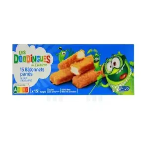 Bâtonnets panés colin d'Alaska MSC x15 450g - CASINO