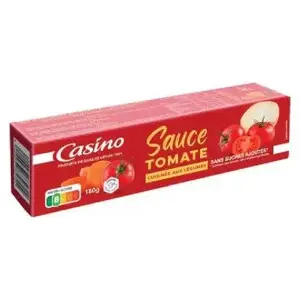 Sauce tomate cuisinée aux légumes 180g - CASINO