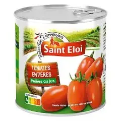Tomates entières pelées au jus 4/4 480g - SAINT ELOI