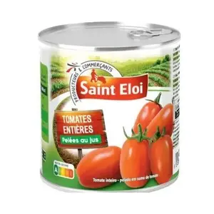 Saint Eloi Tomates Entières Pelées au Jus 400 G