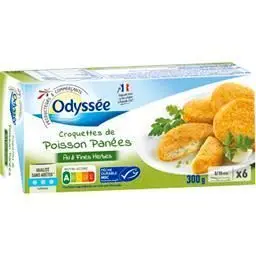 Croquettes de poisson panées ail & fines herbes 6x650g - ODYSSEE